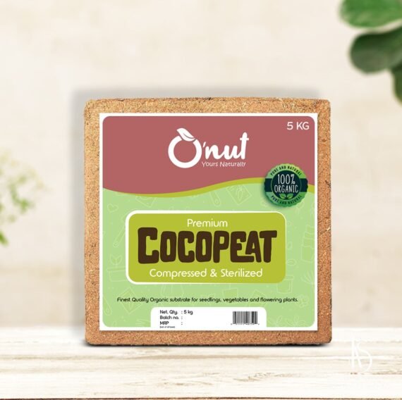 O'nut Premium Coco Peat Block (5 Kg)